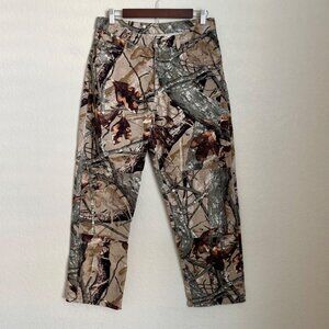Wrangler Mens Realtree Camouflage Cargo Pants 32x30 100% Cotton Hunting